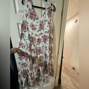 Floral Sleeveless Maxi Dress